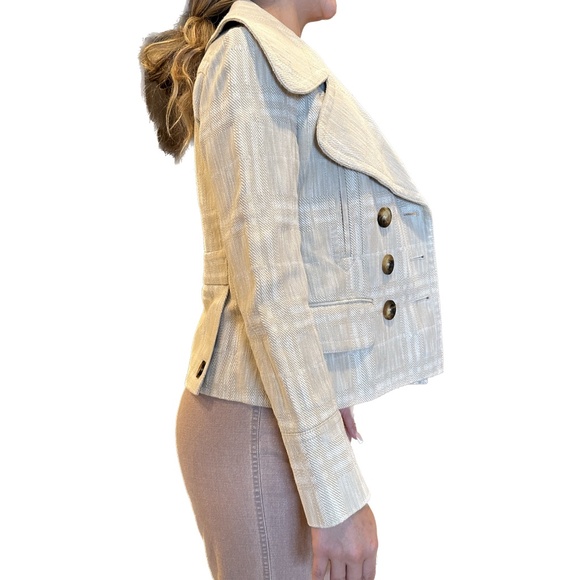 Burberry Totley Double Breasted Cropped Peacoat Jacket - Picture 3 of 16